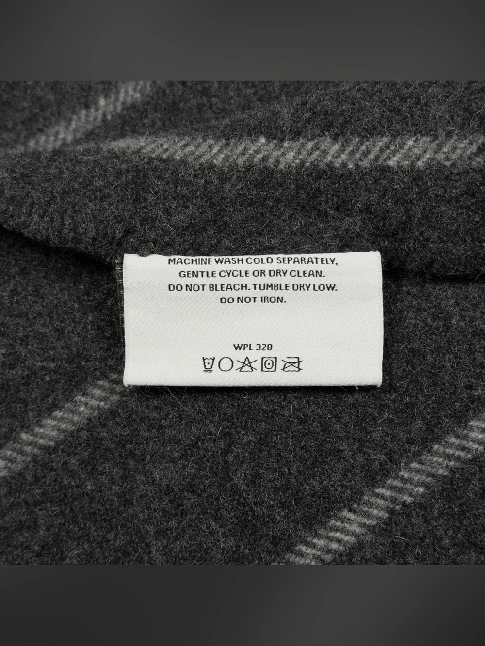 Pendleton Room & Board 1 Wool Blanket & 2 Shams Set Irving Stripe 79x82 Grey USA